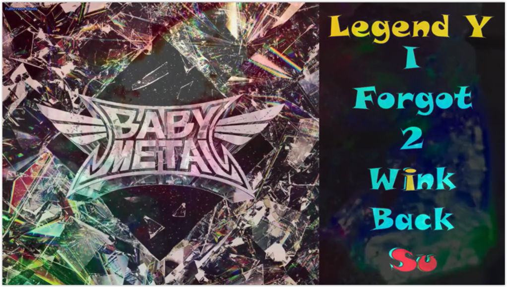 Babymetal – Legend Y: I Forgot 2 Wink Back Su – White Flame Crystal Cave Version – Guitar Cover&nbsp;Outron